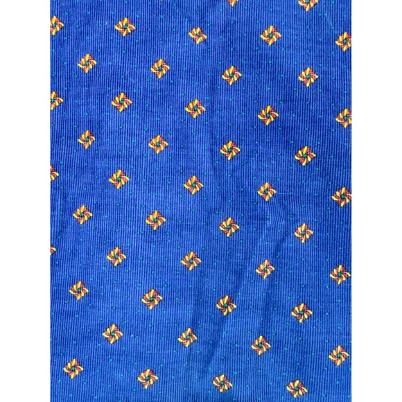 Nell Flowers J.G. Hook VTG Blue Corduroy Floral Jumper Dress Sz 14 Cottagecore - Picture 8 of 8